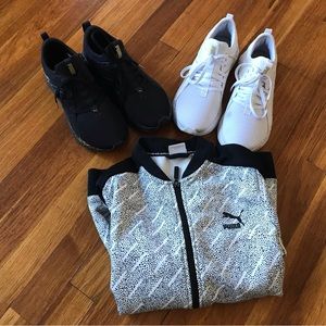 Puma sneakers and track jacket